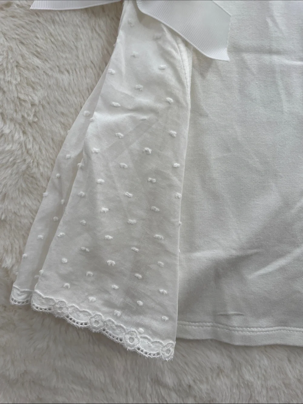 SALE! 25% Off NWT Dylan & Abby Girls White Top and Pink Stripe Leggings Set 5T